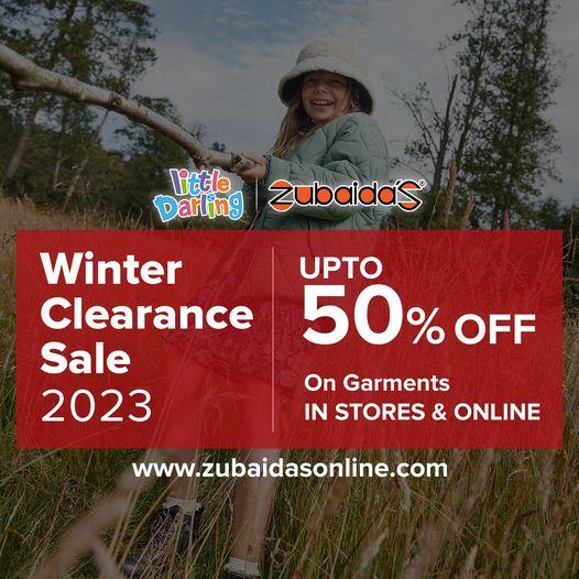 Zubaidas little darlings winter clearance sale! upto 50 Off on all